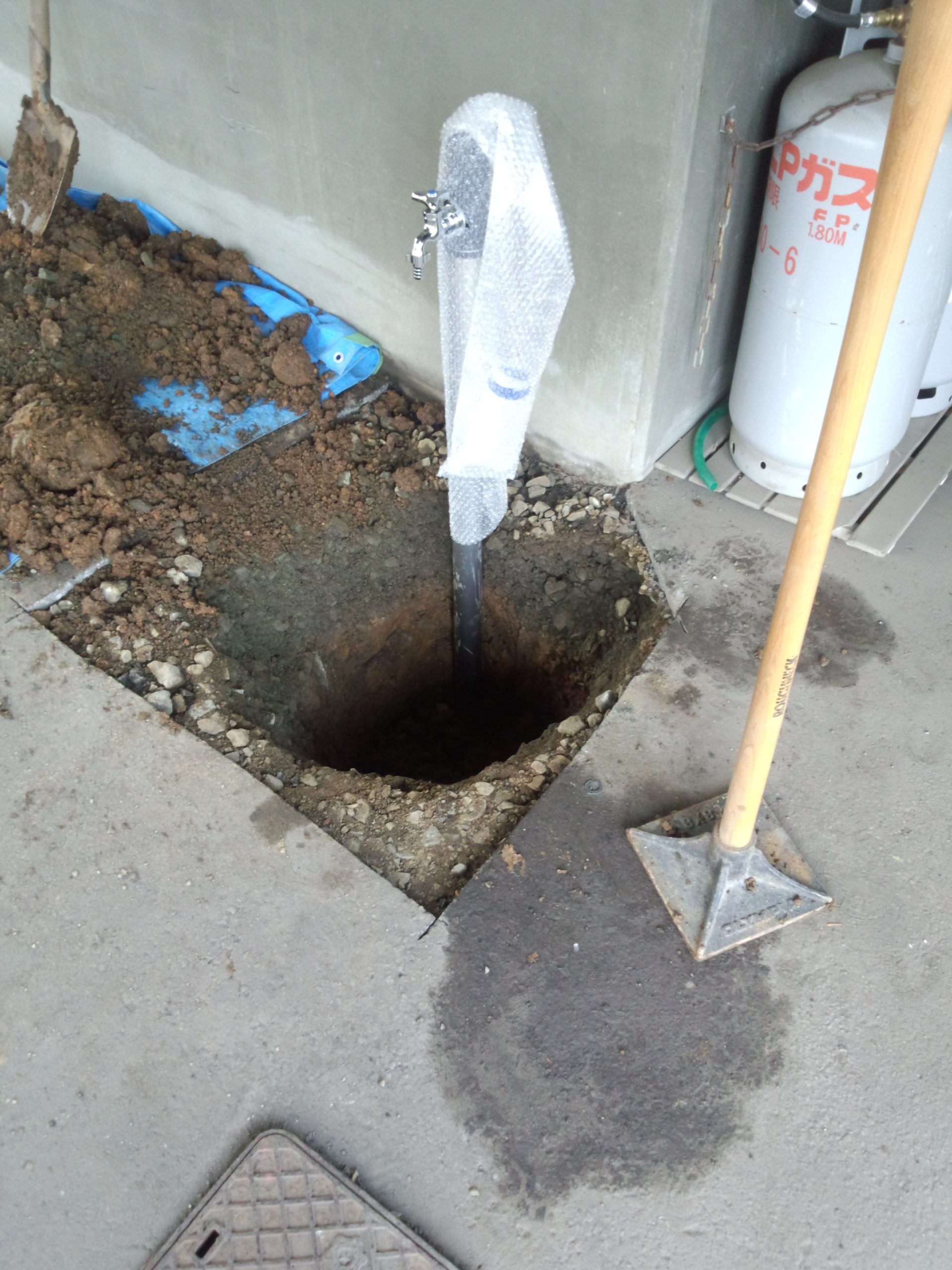 札幌市西区、散水栓交換、水抜き栓交換
