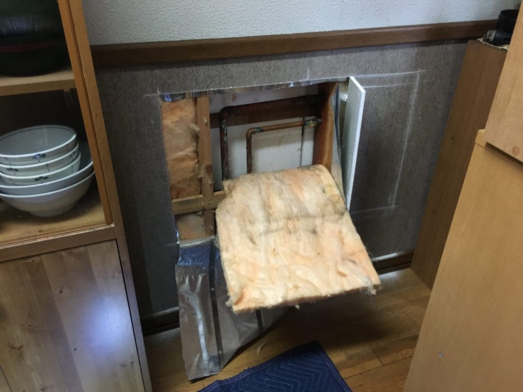 札幌市手稲区水道管水漏れ修理 銅管ピンホール水漏れ修繕工事